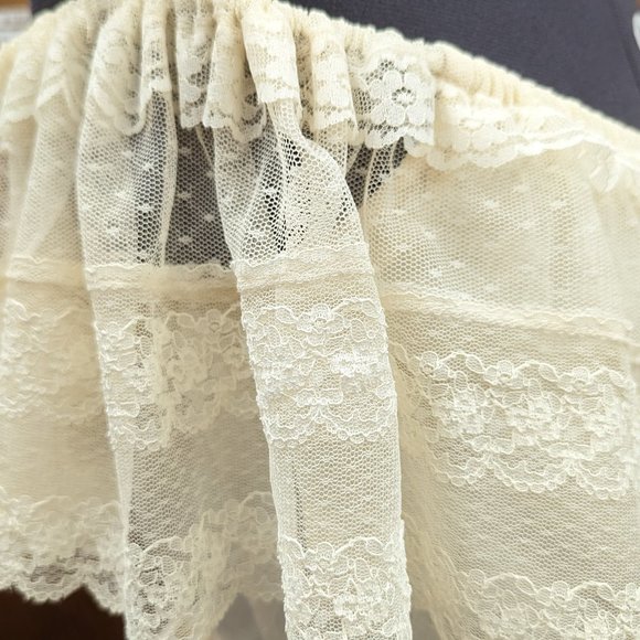 VINTAGE WEDDING - 1970s Vintage Gunne Sax by Jessica McClintock Size 5 Natural - Picture 6 of 15